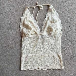 Bebe cream lace top